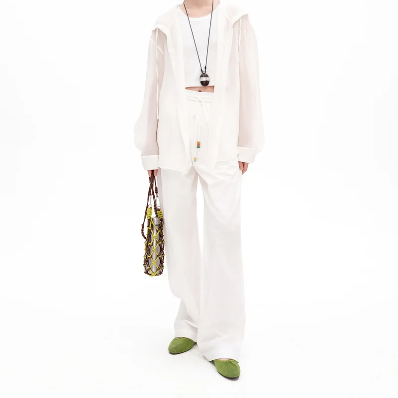 Lightweight Cotton Wide Leg Casual Pants