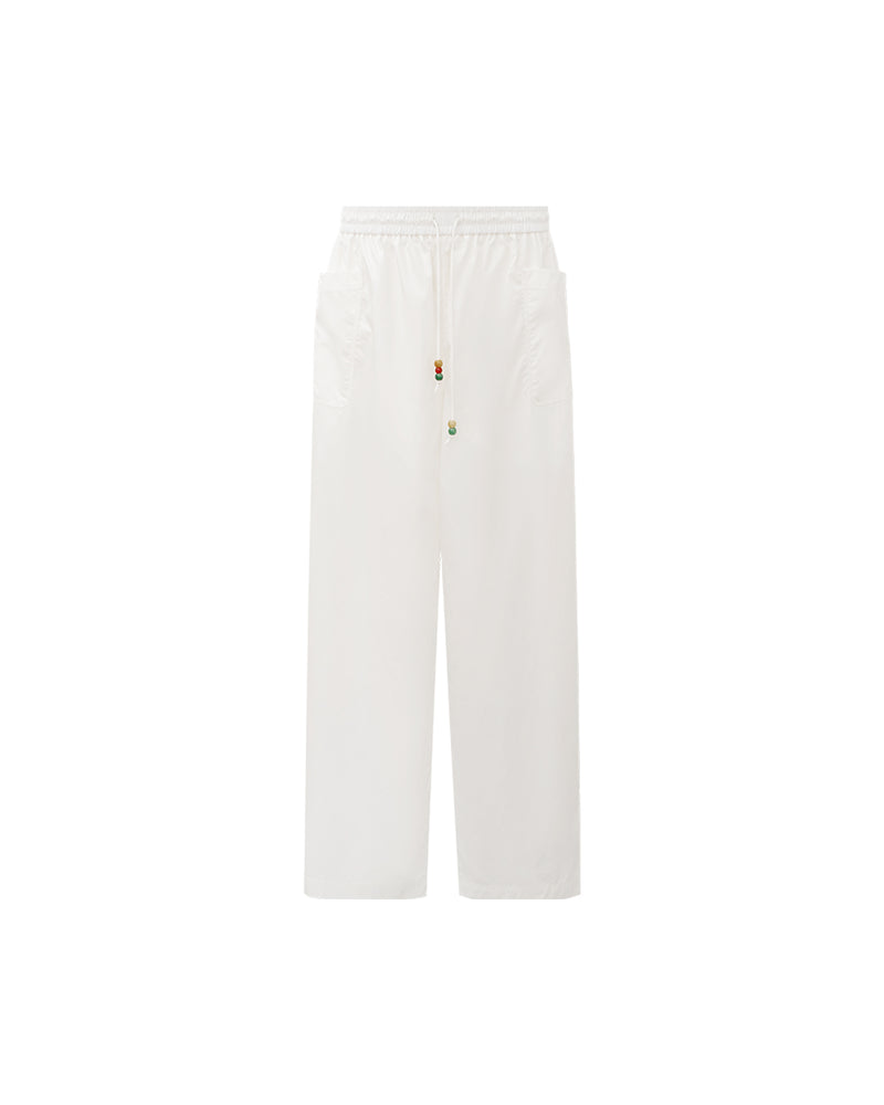 Lightweight Cotton Wide Leg Casual Pants